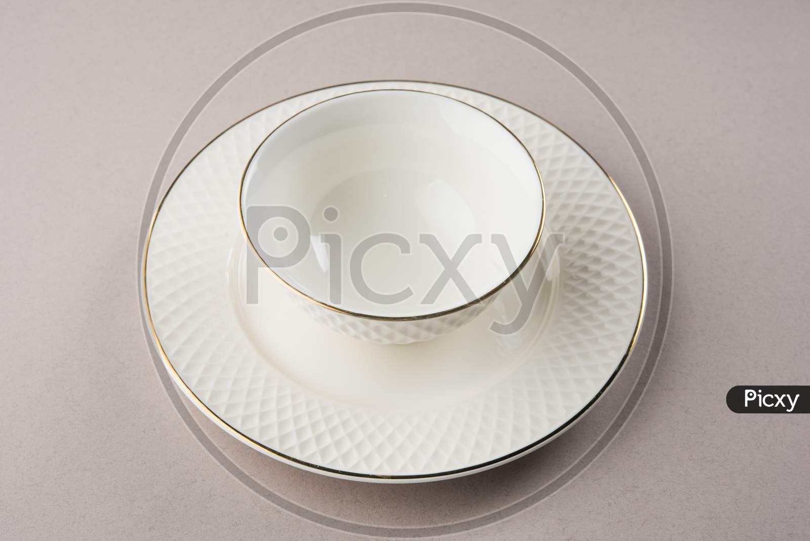 Empty bowl with plate