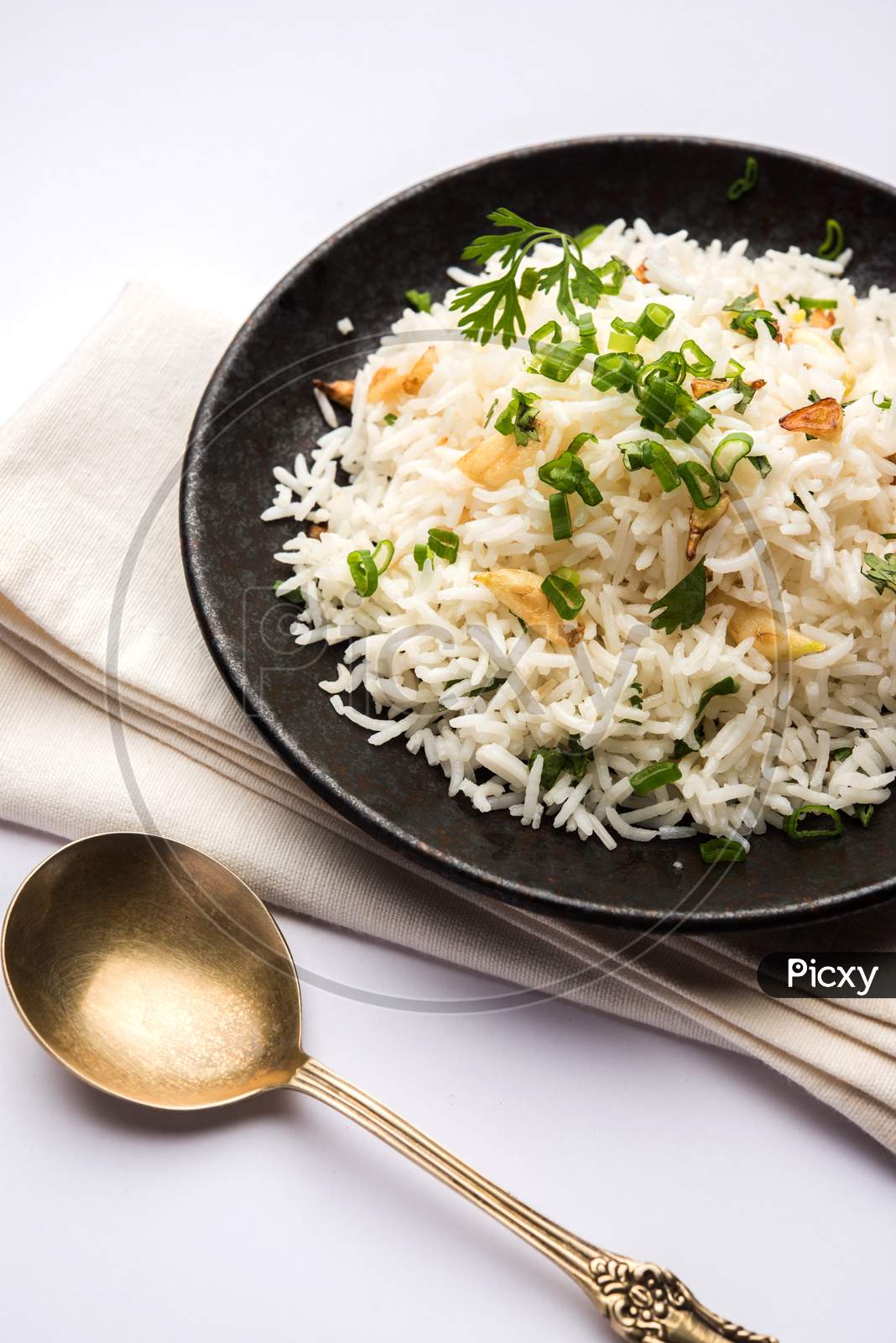 Garlic rice or Lahsun Pulav
