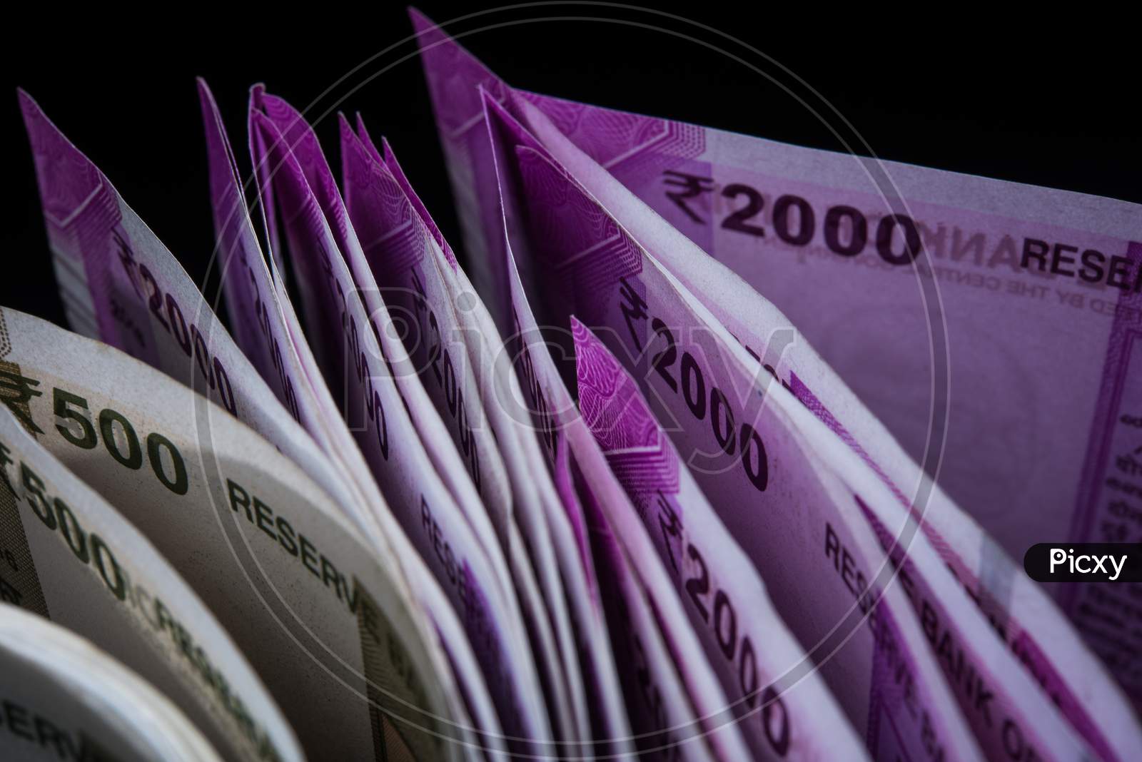 Indian Rupees Notes closeup