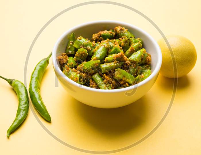 Red or Green Chilli/Mirchi Pickle or Achar