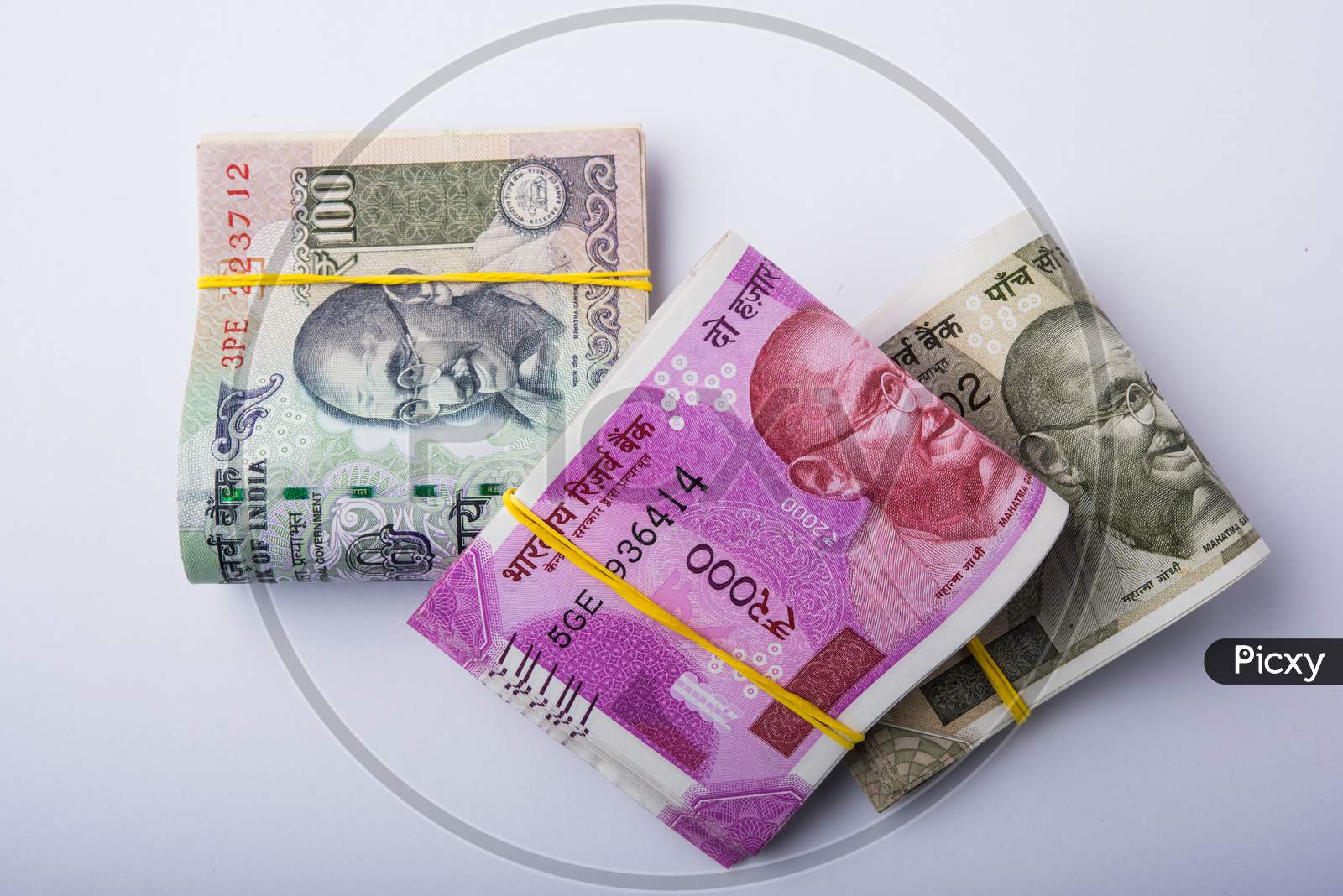 Indian Rupees Roll or Bundle
