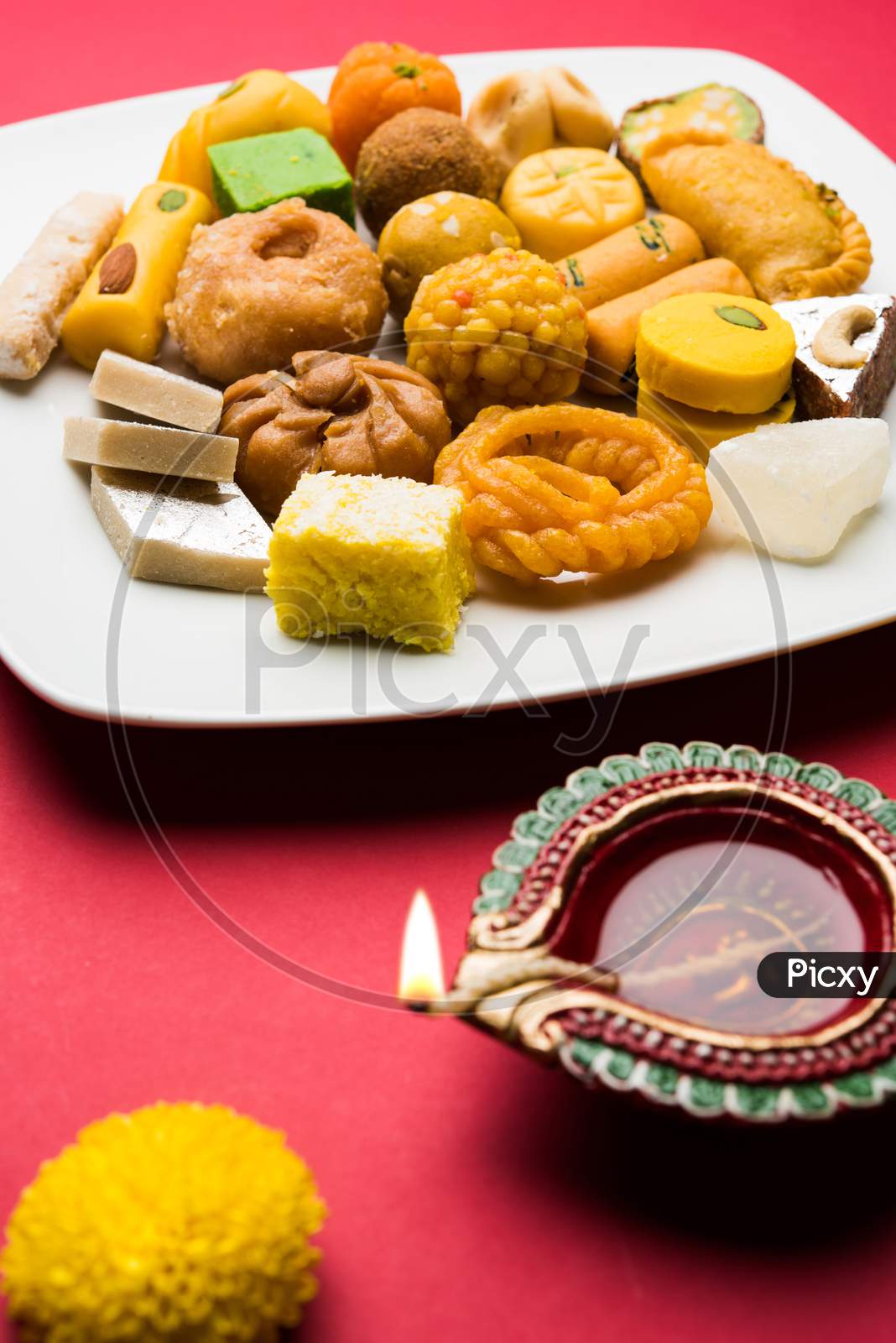 Indian sweets or mithai for diwali festival or special occassion