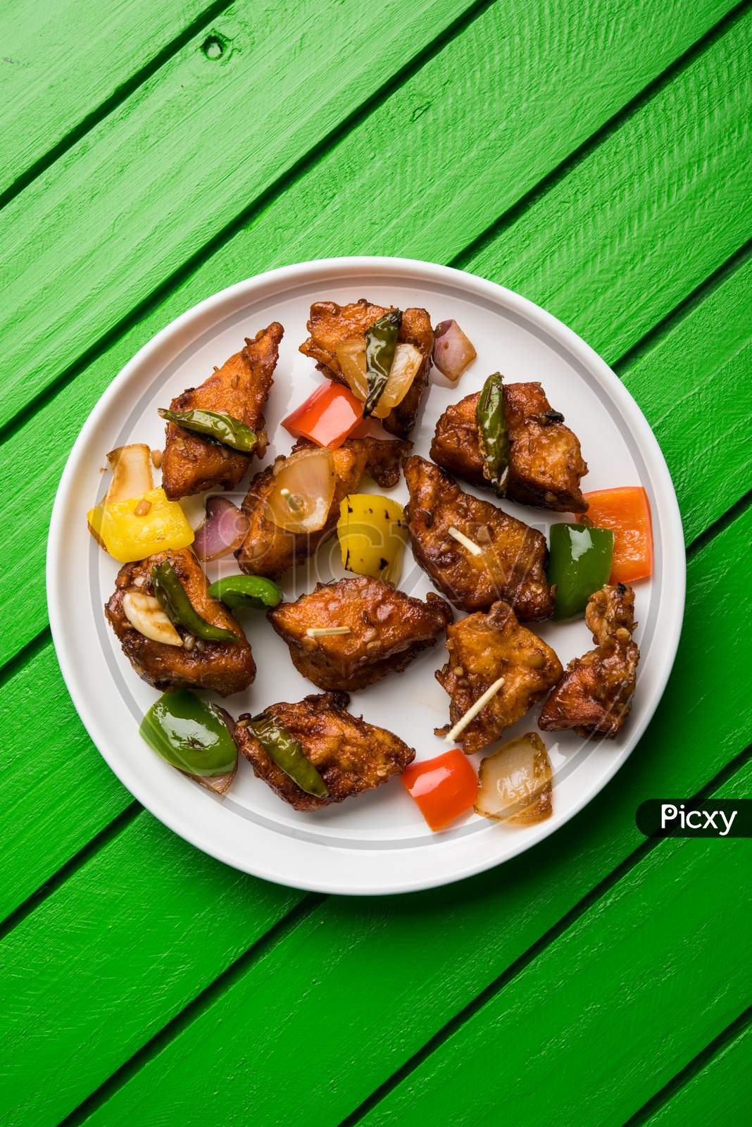 Chilli paneer or Spicy cottage cheese