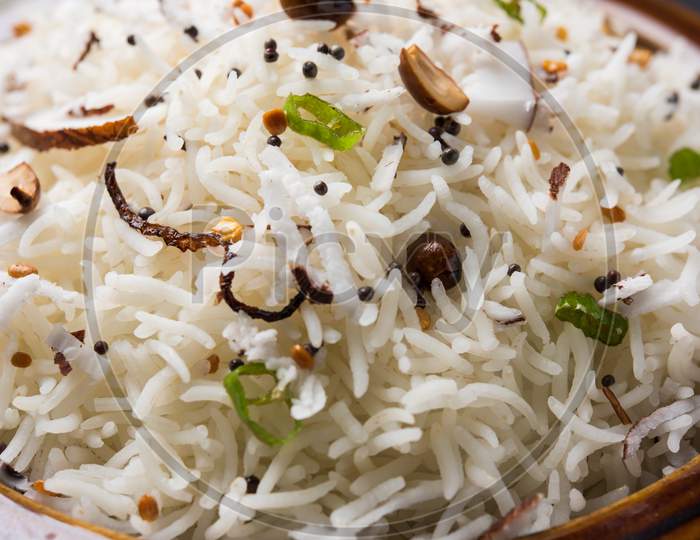 Coconut Rice in a bowl