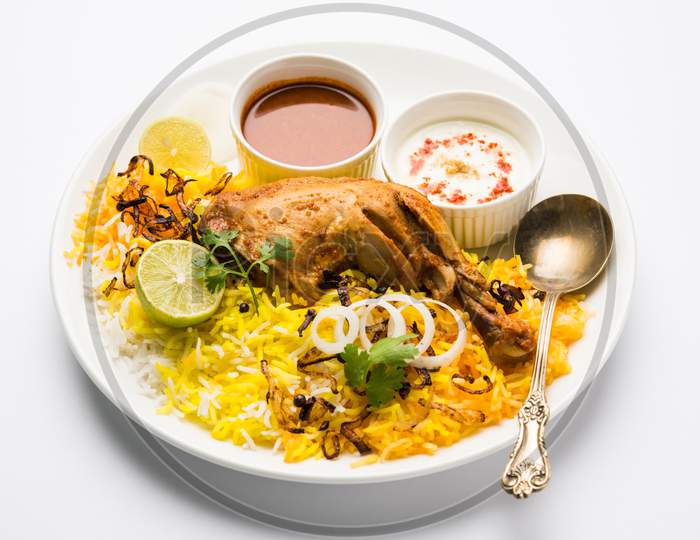 Hyderabadi chicken dum biryani