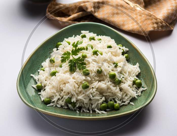 Green peas Basmati rice or matar pulav