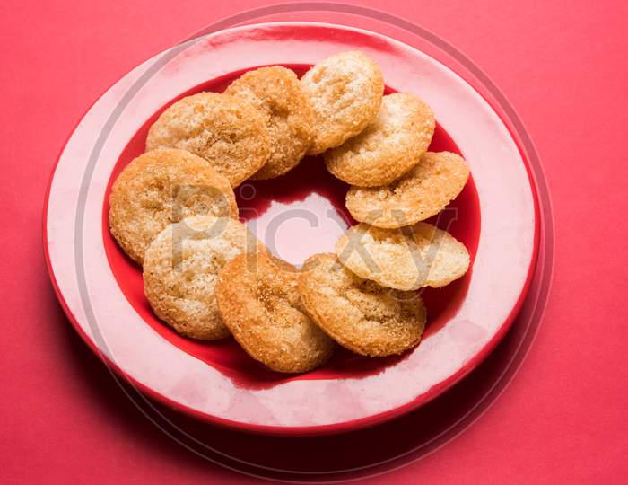Anarsa sweet pastry-like snack for diwali