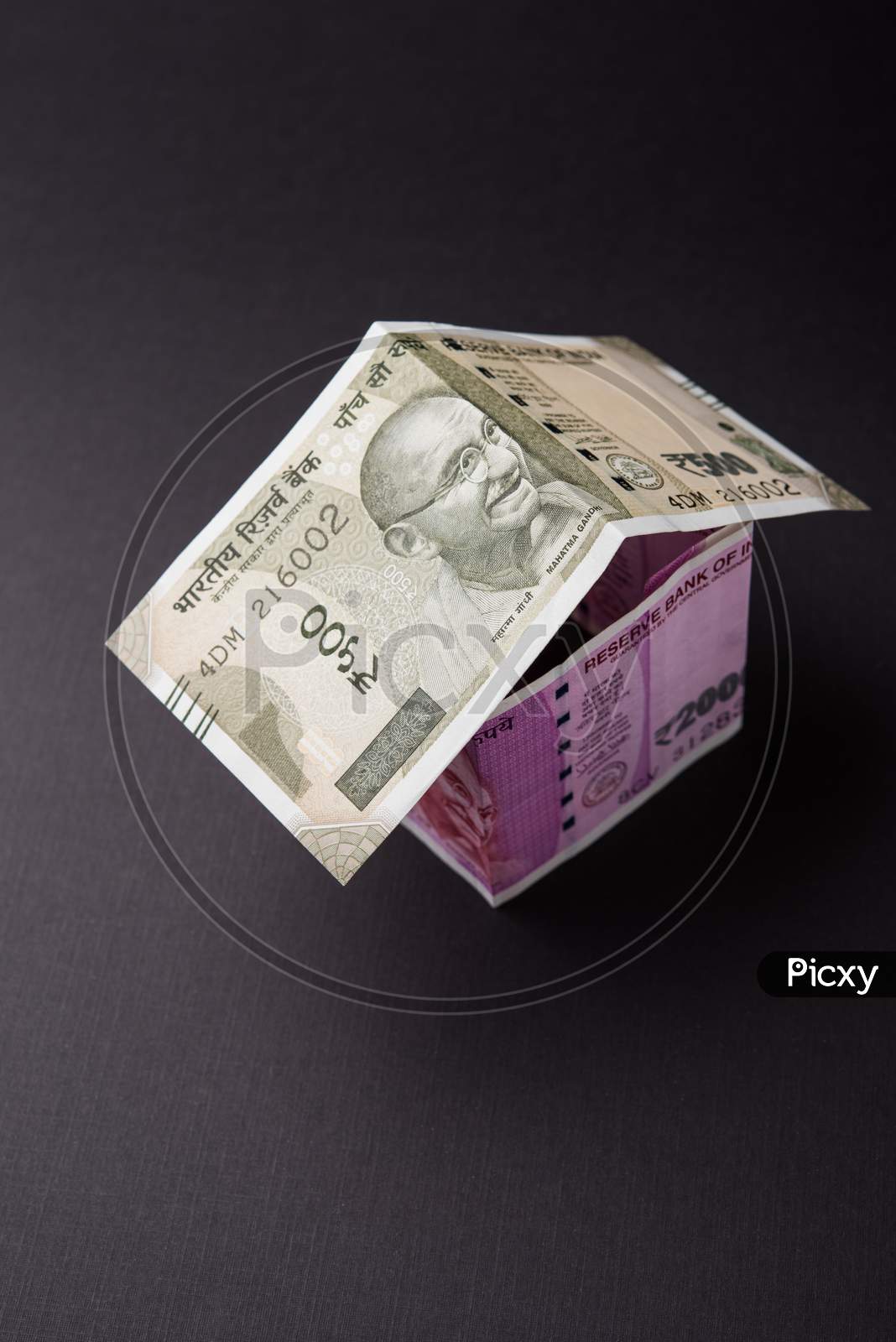 3D Model house using Indian currency