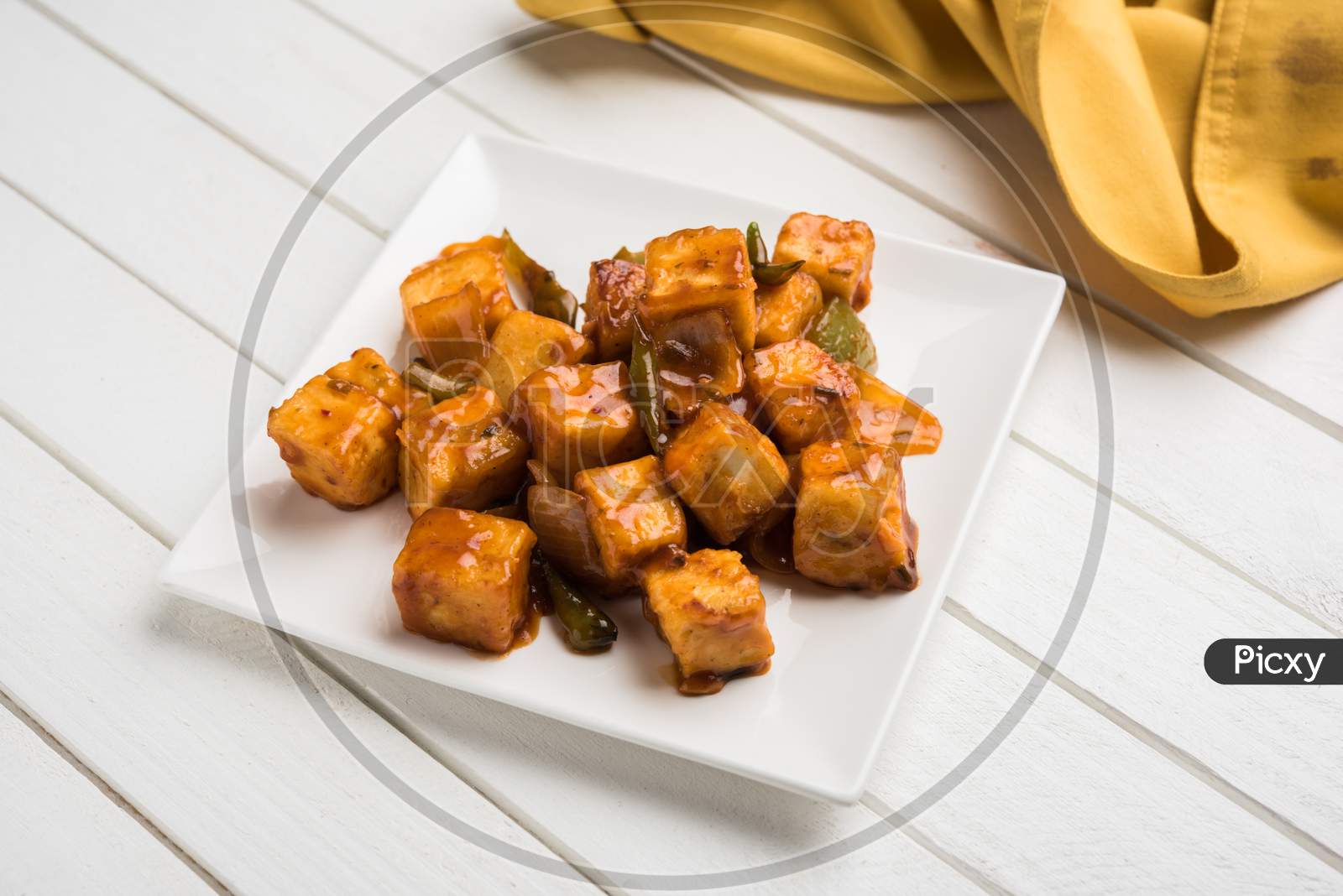 Chilli paneer or Spicy cottage cheese