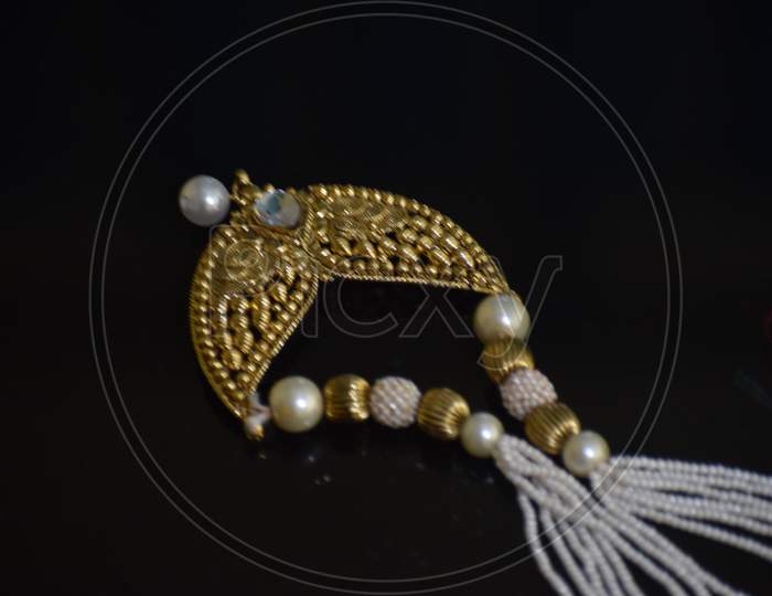 Gold jewelry for elegant women.