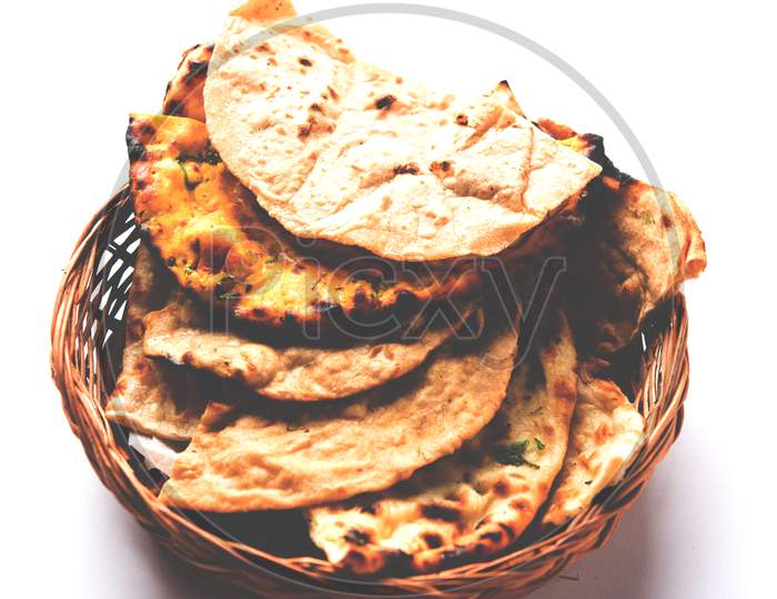 Assorted Indian bread basket