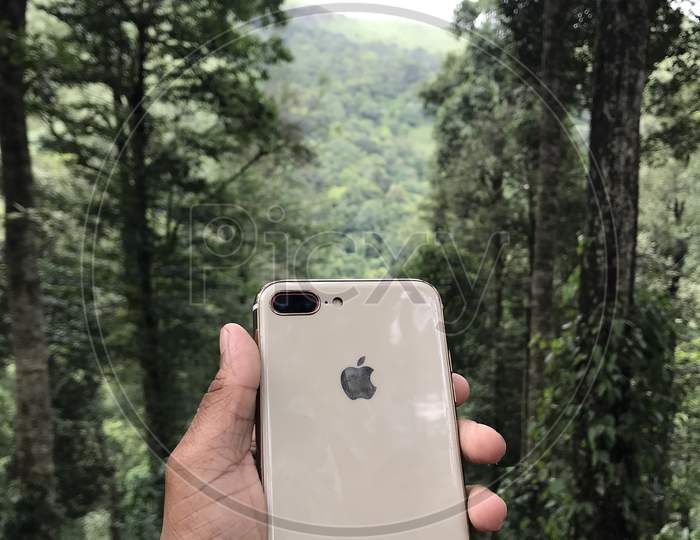 Iphone with nature backgrounds