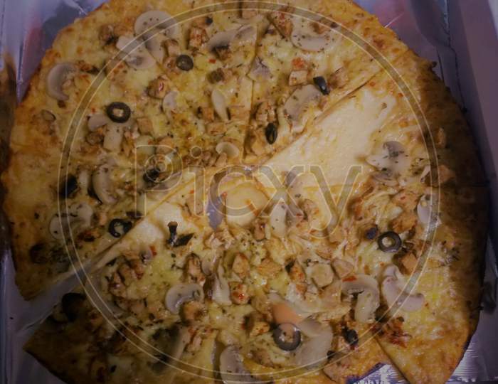 A Best Pizza From Pizzacutter ,Nepal.