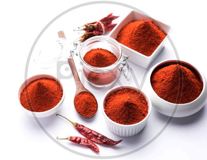 Red chilli / Lal Mirch powder and dried chillies