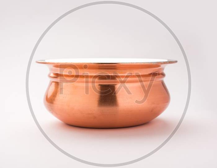 Copper handi / bowl for serving food