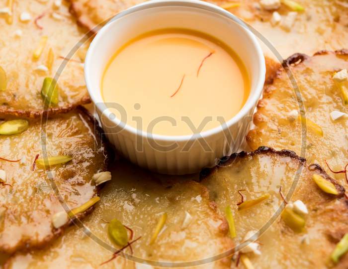 Malpua is a sweet pancake from India