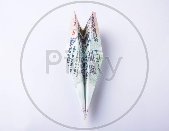 Indian Currency plane / aeroplane / Airplane