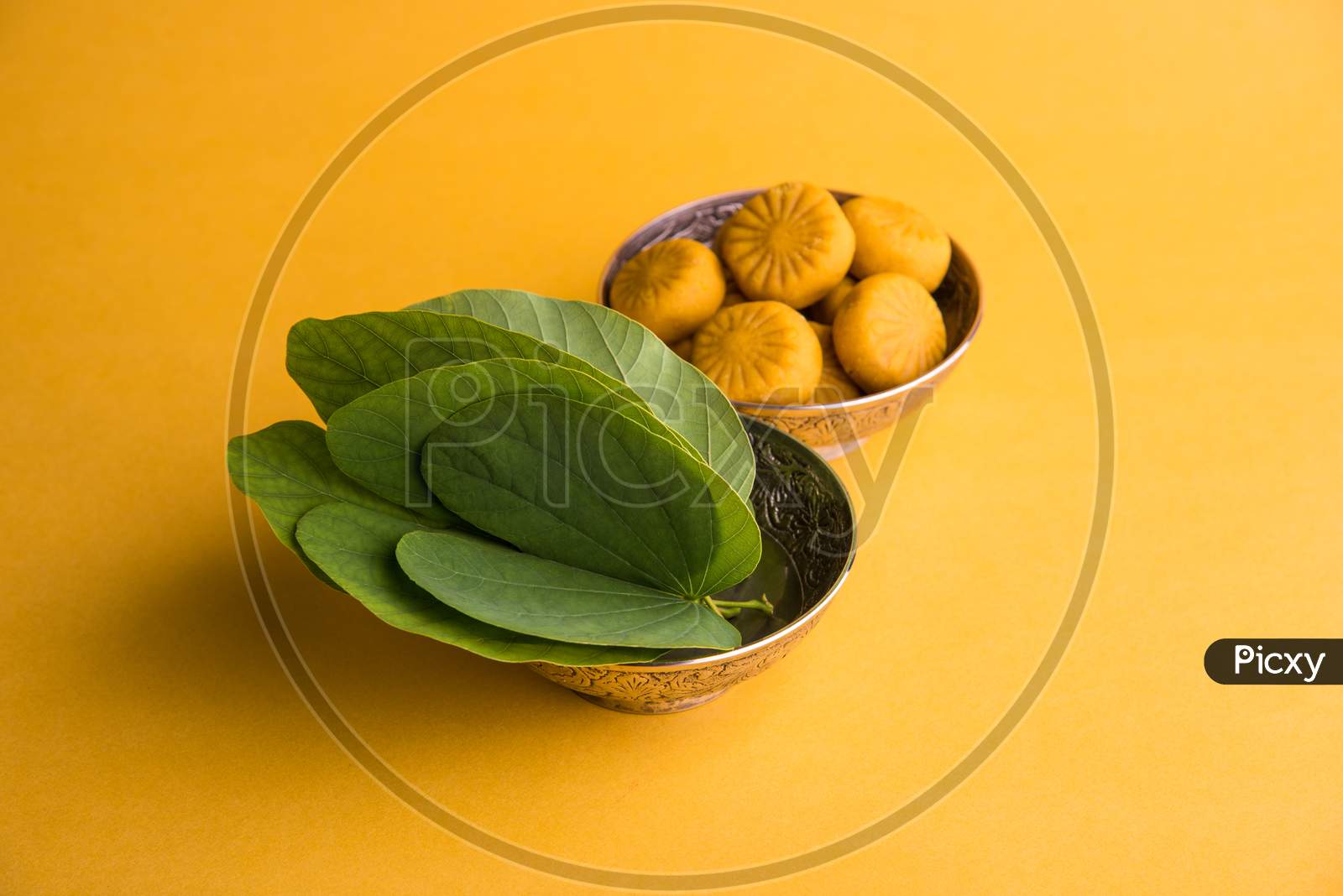 Dussehra Festival with Sweet Pedha/Pera and Apta Leaf