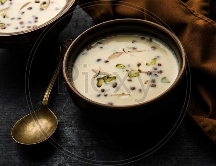 Basundi / Rabri or Rabdi - is a dessert made of condensed  milk and dry fruits
