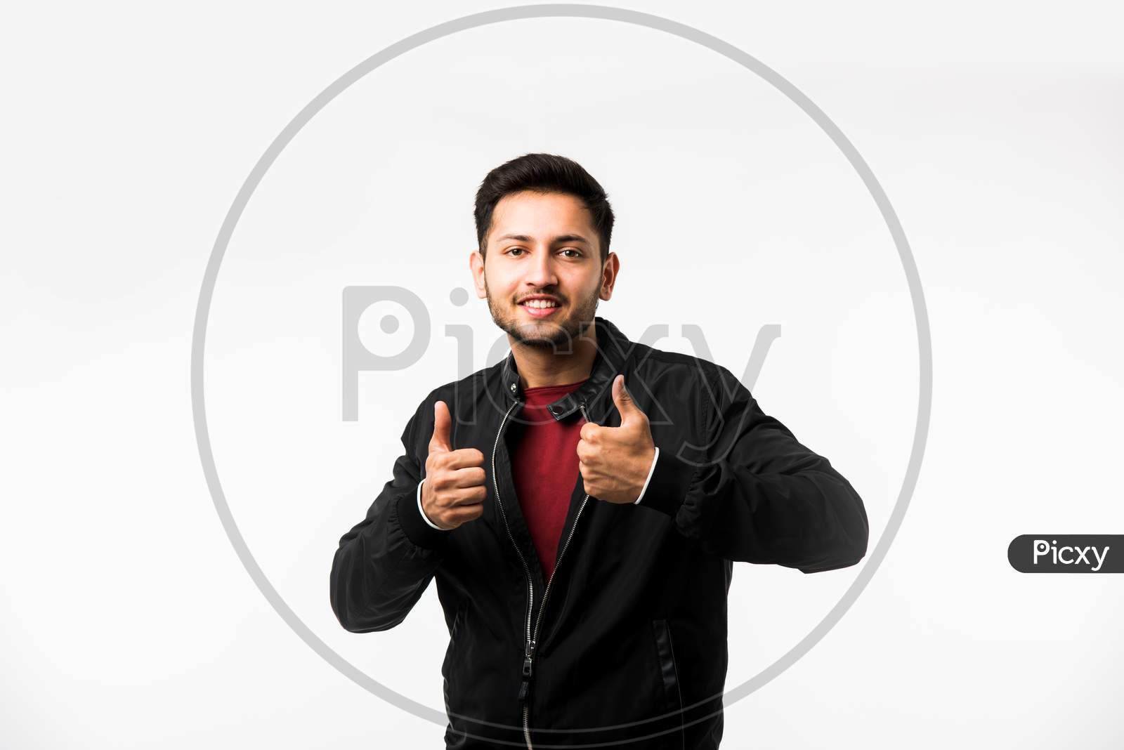 Man showing Thumbs or Ok Sign