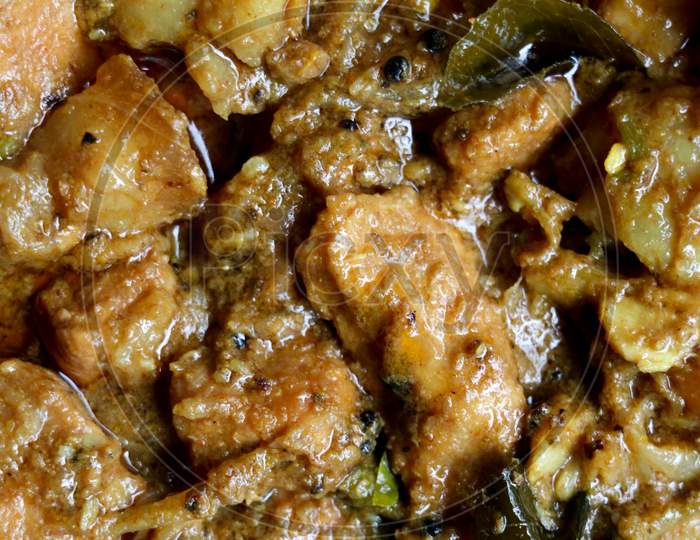 Tasty Pork Meat Curry Prepared In Kerala Style
