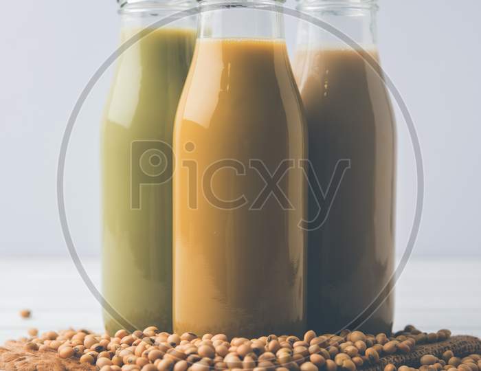 Colourful Soya OR Soy milk