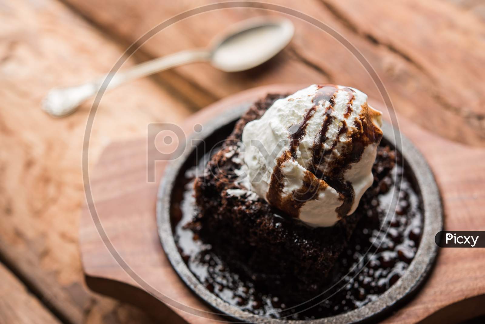 sizzling chocolate brownie sweet from India