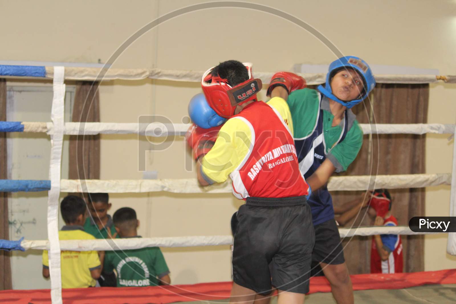 Inter house boxing championship at Rashtriya Military School, Bangalore