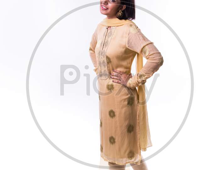Indian young women / girl in traditional wear / salwar kameez