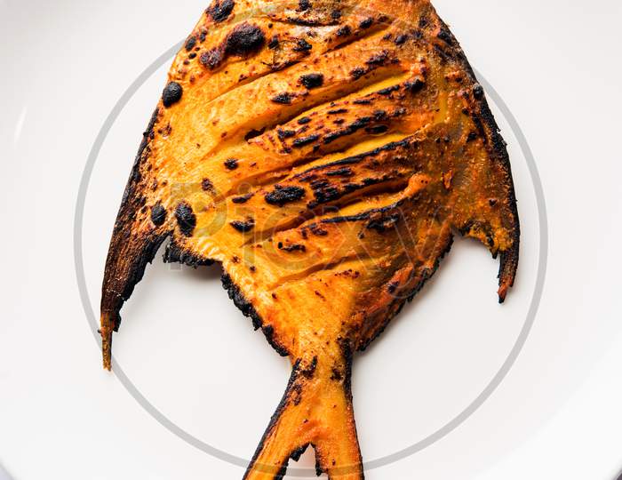 Tandoori Pomfret fish or butter fish