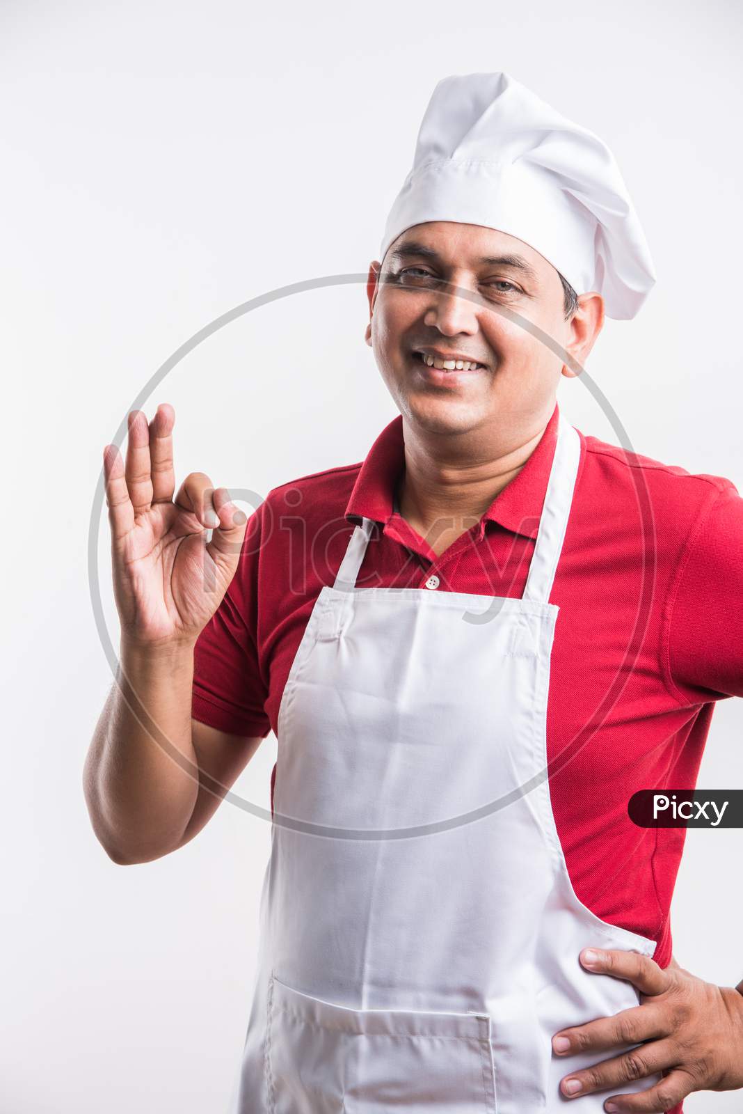 Image Of Indian Male Chef Cook In Apron And Wearing Hat Hj997774 Picxy 