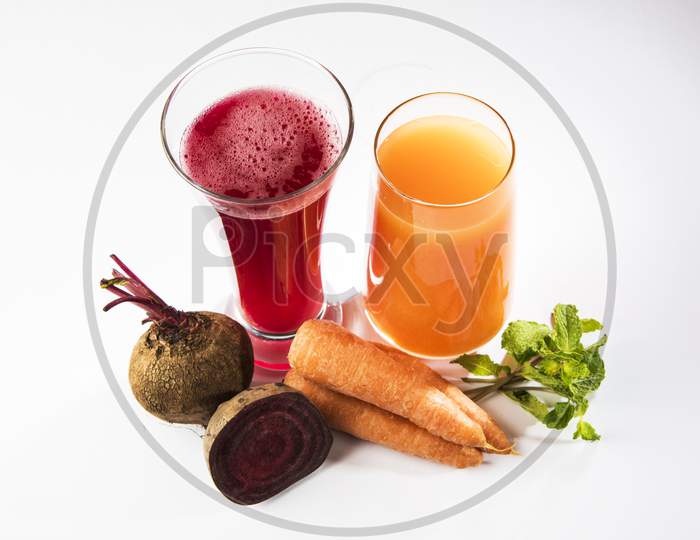 red Beetroot and carrot/gajar juice