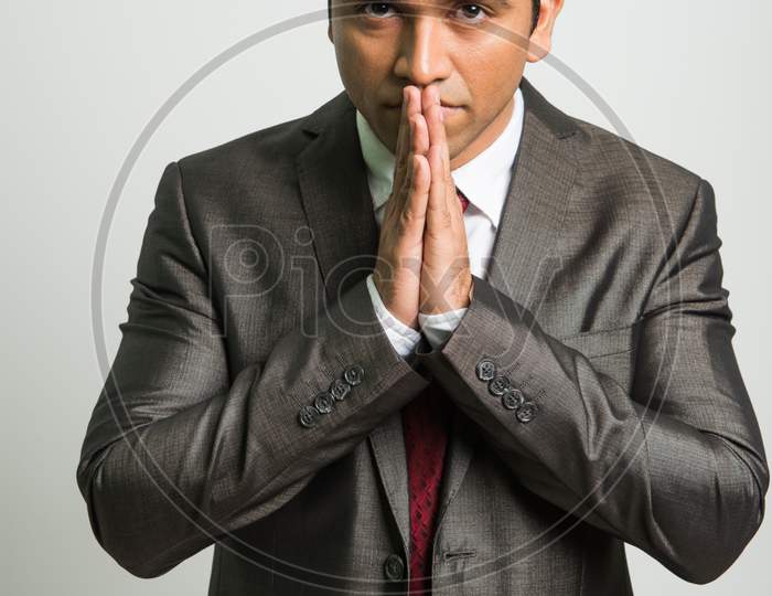 portrait of Indian young businessman