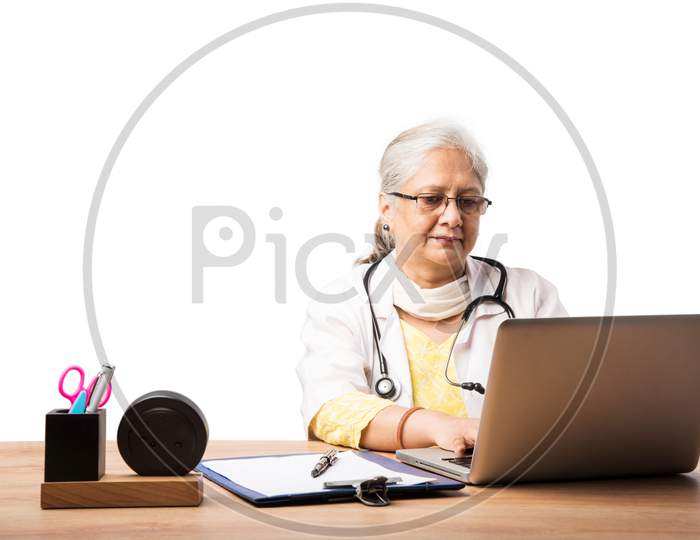 Senior Female Doctor with stethoscope