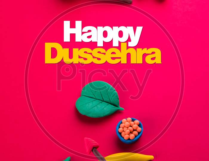 Happy Dussehra Festival / Ayudh Puja greeting Card