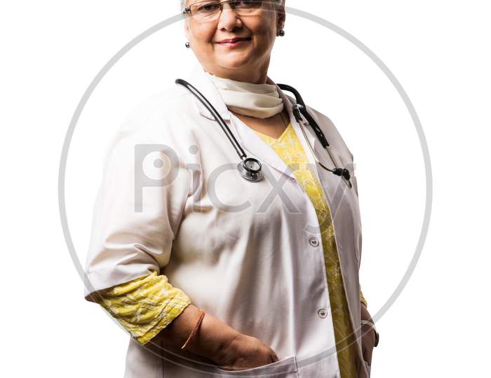 Senior Female Doctor with stethoscope