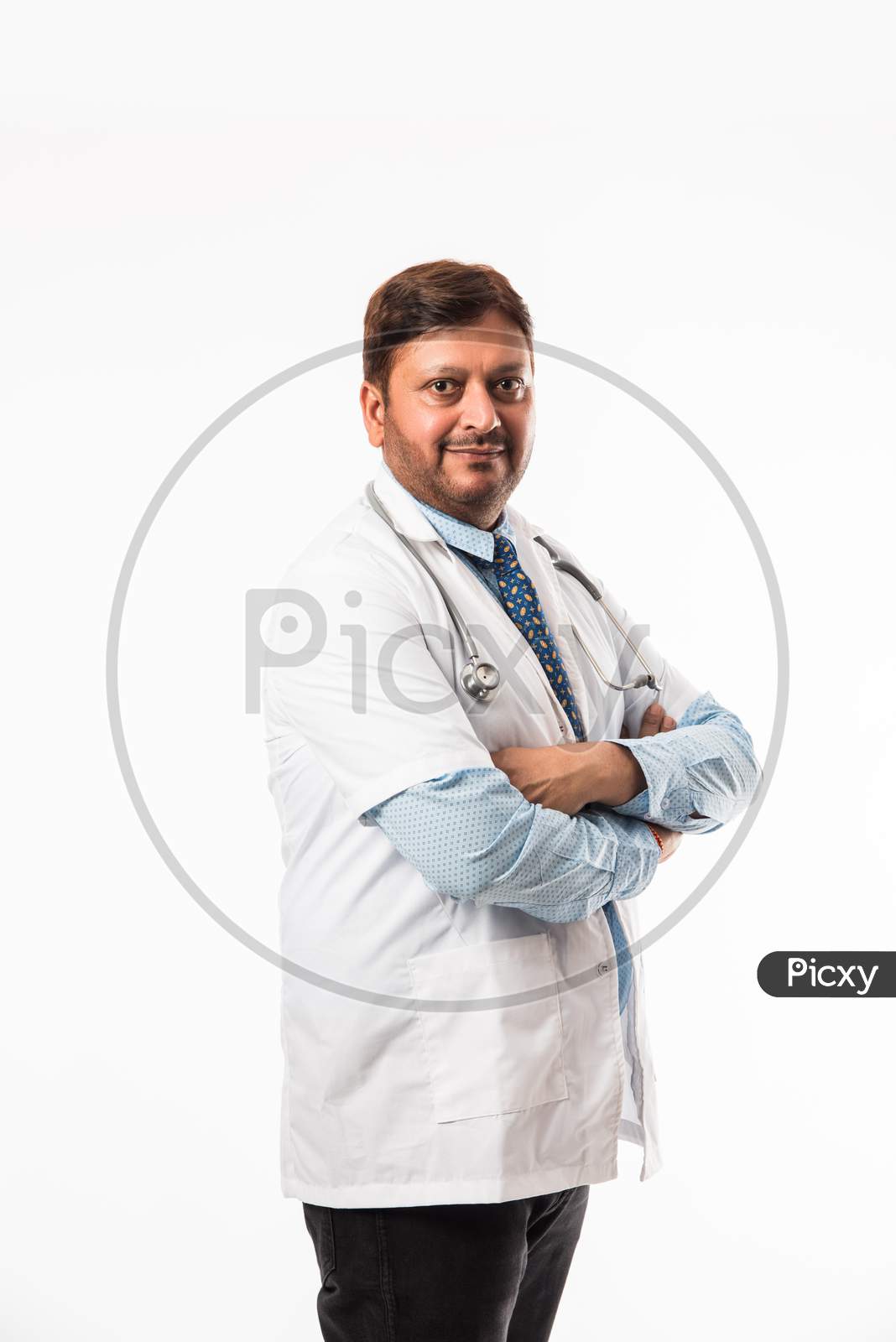 Indian doctor portrait with hands folded
