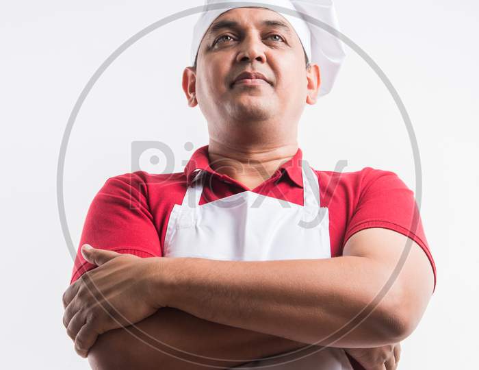 Image Of Indian Male Chef Cook In Apron And Wearing Hat Ak057878 Picxy 