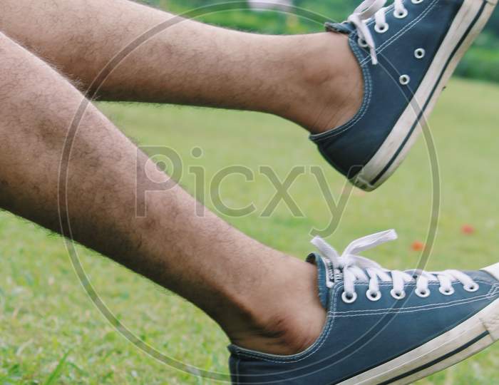Blue Converse Casual Shoes