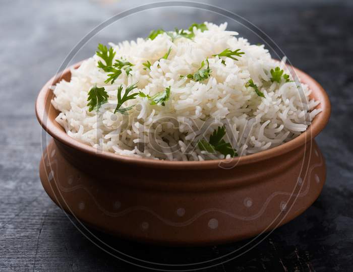 Coriander rice or cilantro Basmati Rice or fresh Dhaniya Rice
