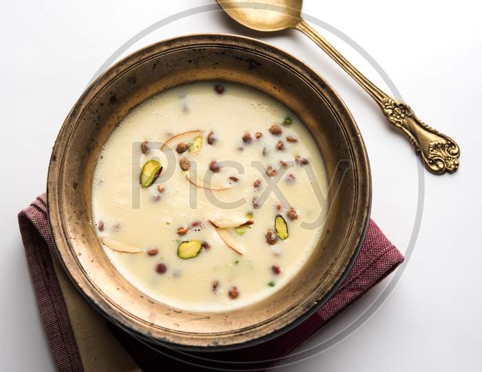 Basundi / Rabri or Rabdi - is a dessert made of condensed  milk and dry fruits