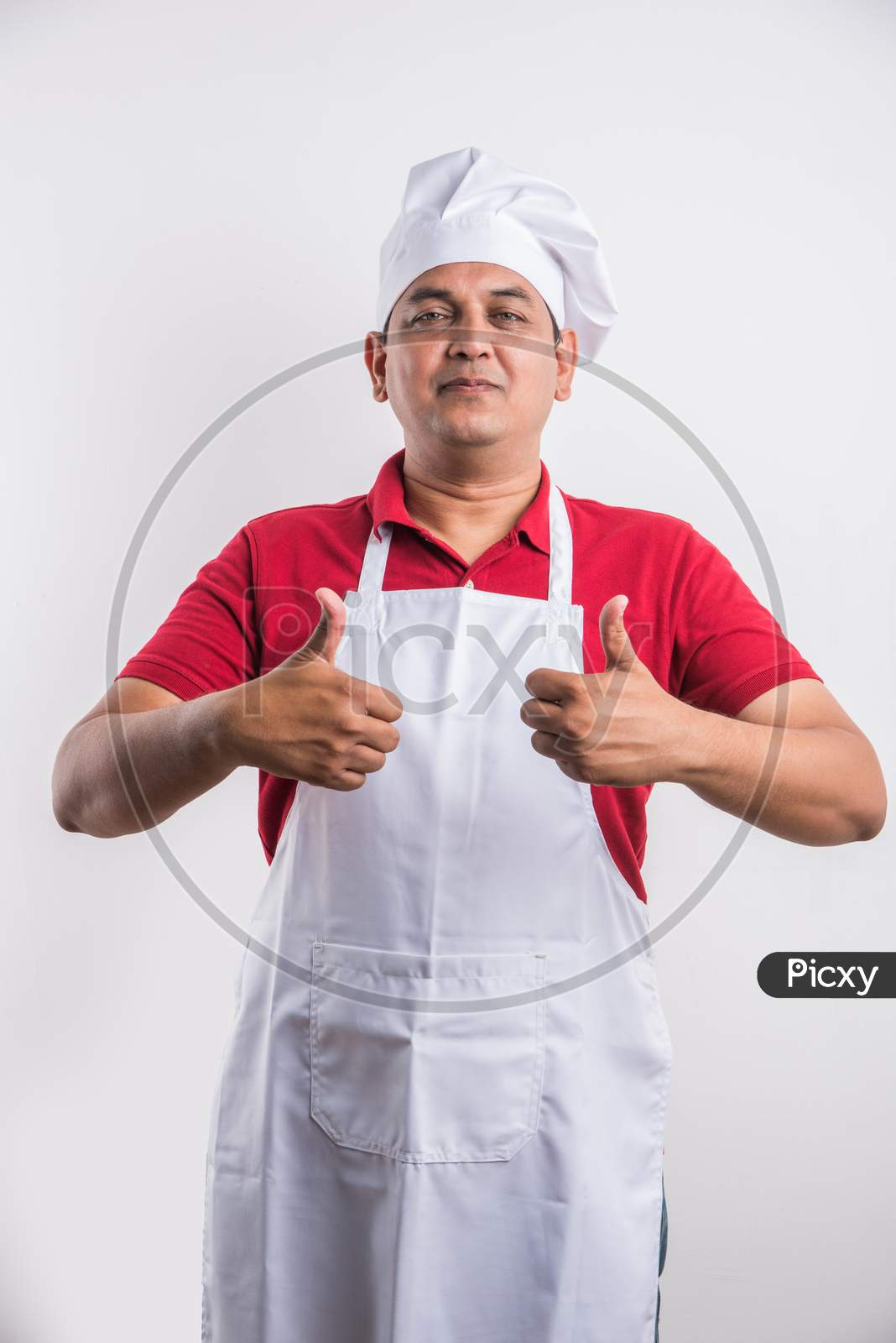 Image Of Indian Male Chef Cook In Apron And Wearing Hat Zr987704 Picxy 