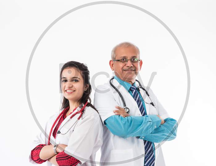 2 doctors or medical professionals