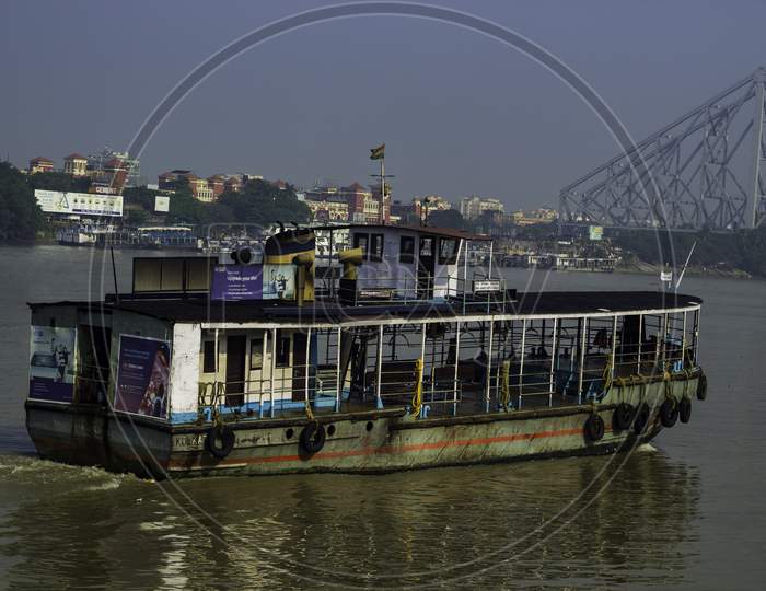 Ferry Service in the river Hoogli Kolkata India. Photo taken by me on 17th. October 2019 morning.