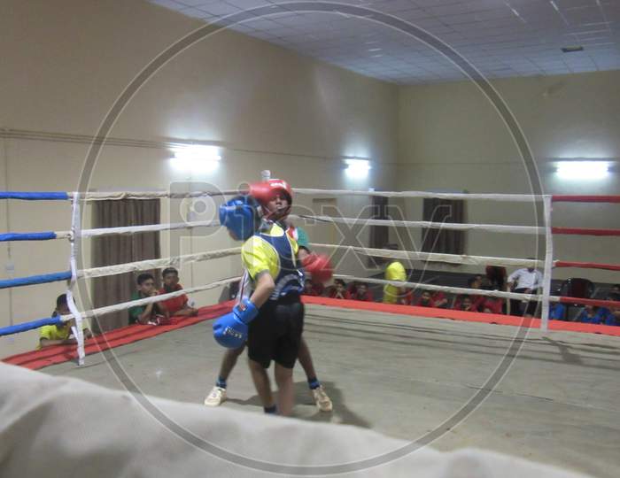 Boxing tournament in military school