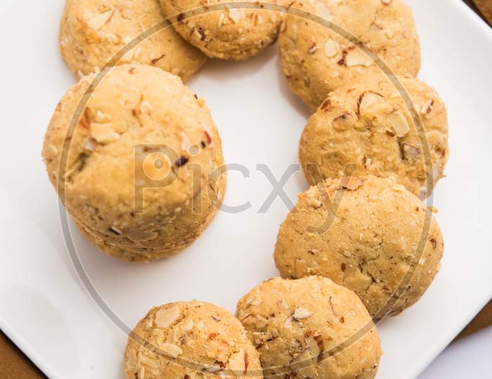 Nan khatai or Nankhatai or desi eggless cookie