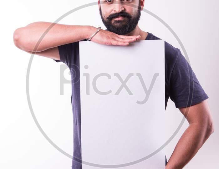Indian Bearded young man