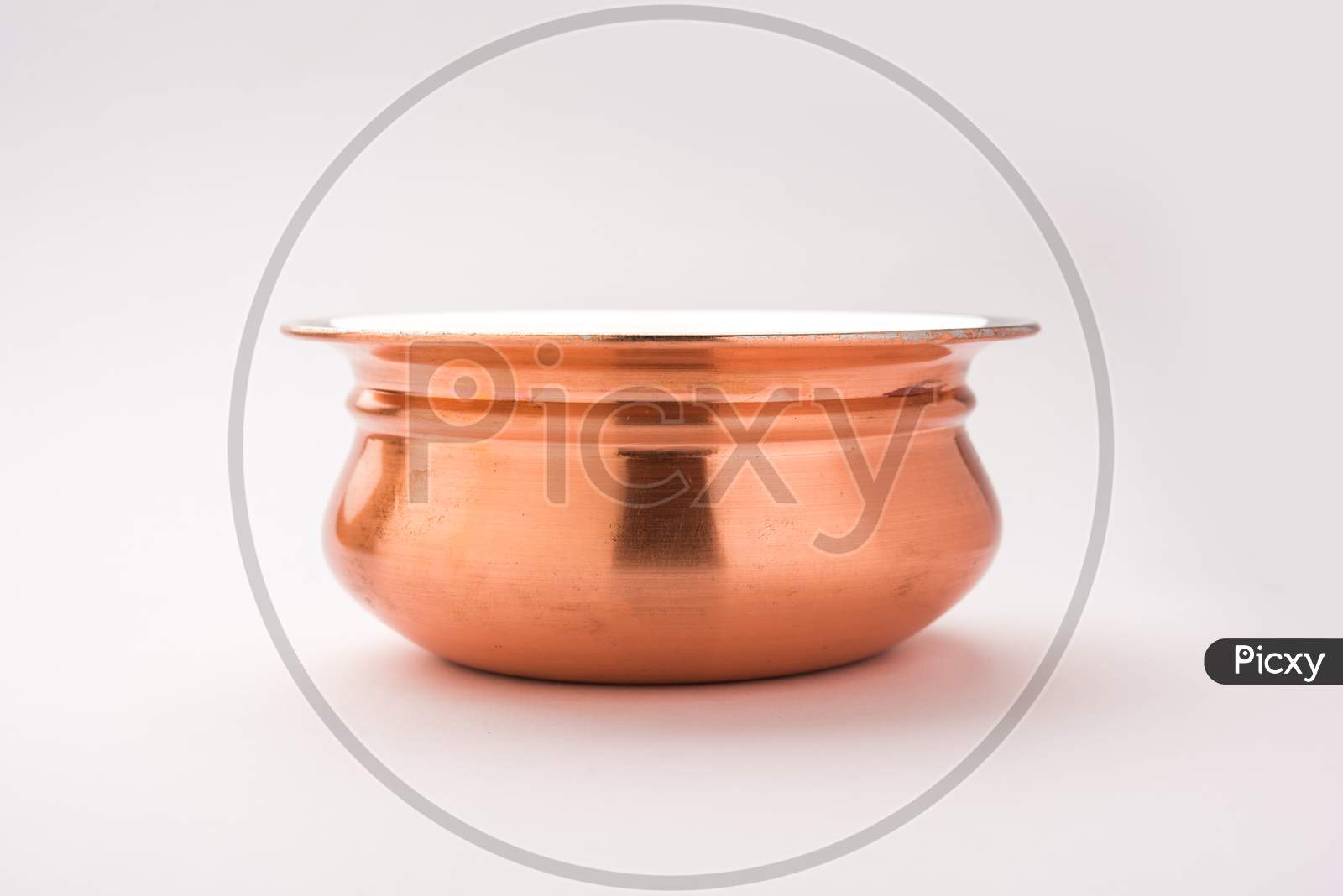 Copper handi / bowl for serving food