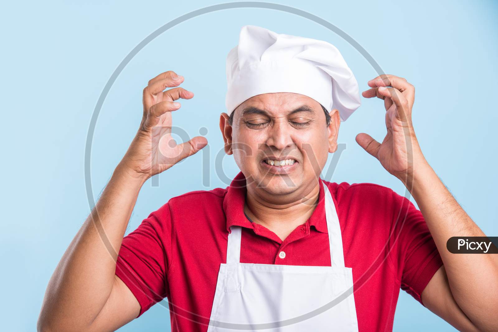 Image Of Indian Male Chef Cook In Apron And Wearing Hat Fq355444 Picxy 