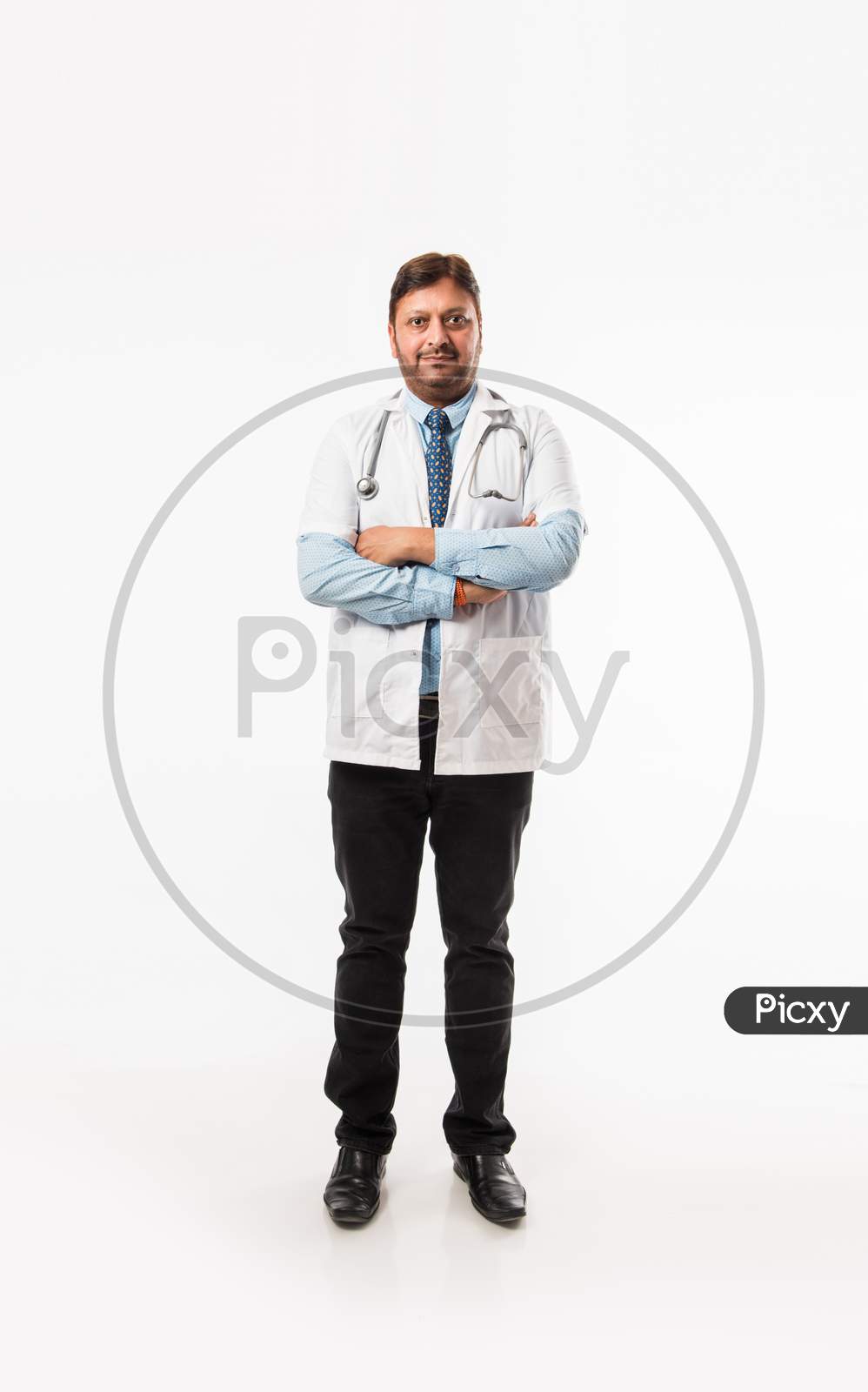 Indian doctor portrait with hands folded